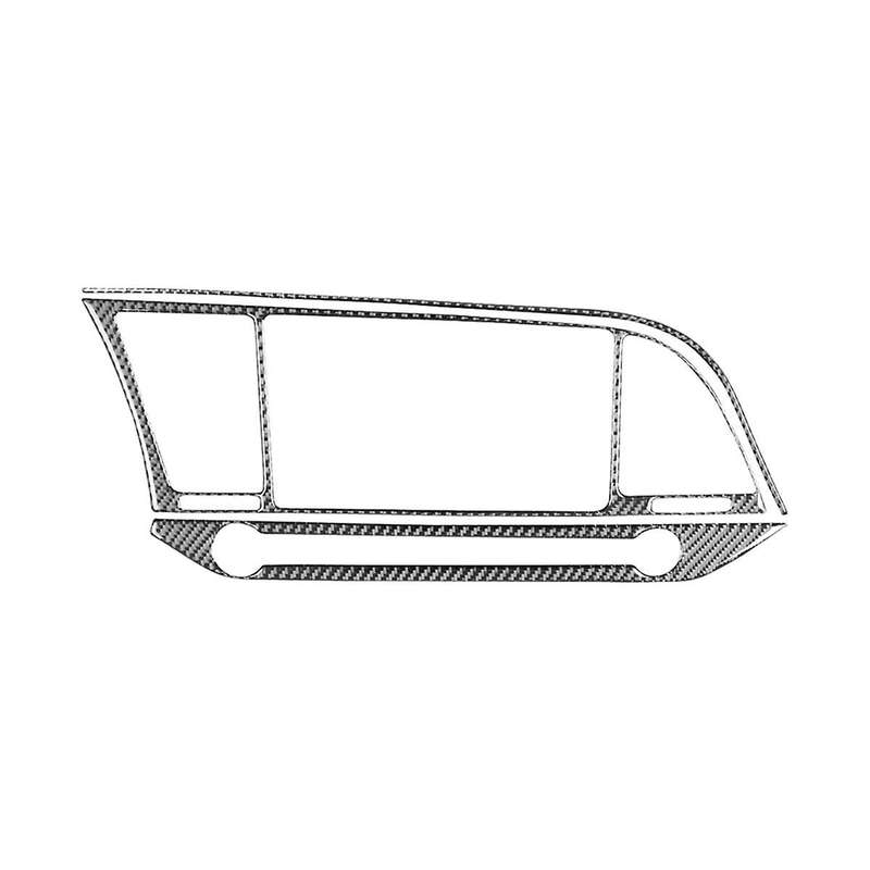 Soft Carbon Fiber for 2017 2018 2019 2020 Center Console Navigation Cover Trim Panel Frame Accessori