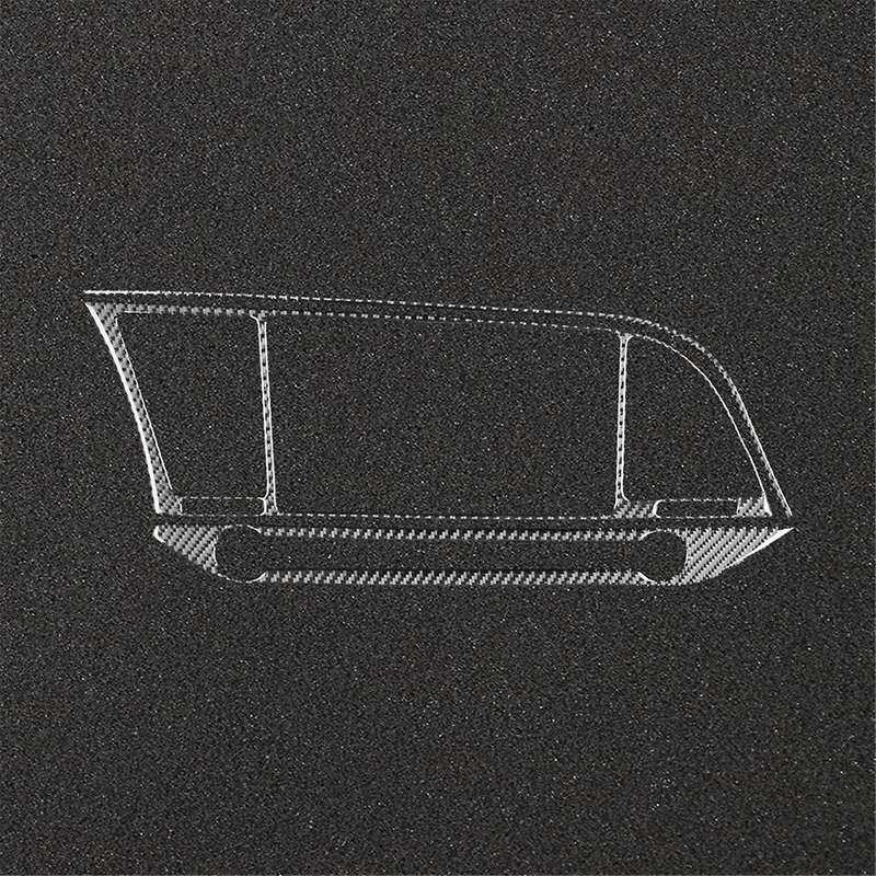 Soft Carbon Fiber for 2017 2018 2019 2020 Center Console Navigation Cover Trim Panel Frame Accessori
