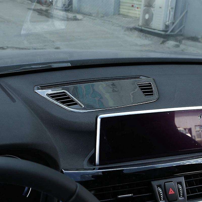 Soft Carbon Fiber for X1 X2 F47 F48 2016-2020 Car Center Control Console Dashboard Speaker 3D Sticke