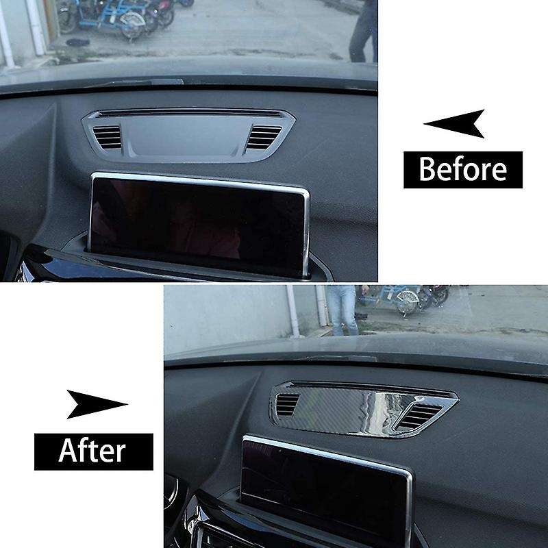 Soft Carbon Fiber for X1 X2 F47 F48 2016-2020 Car Center Control Console Dashboard Speaker 3D Sticke