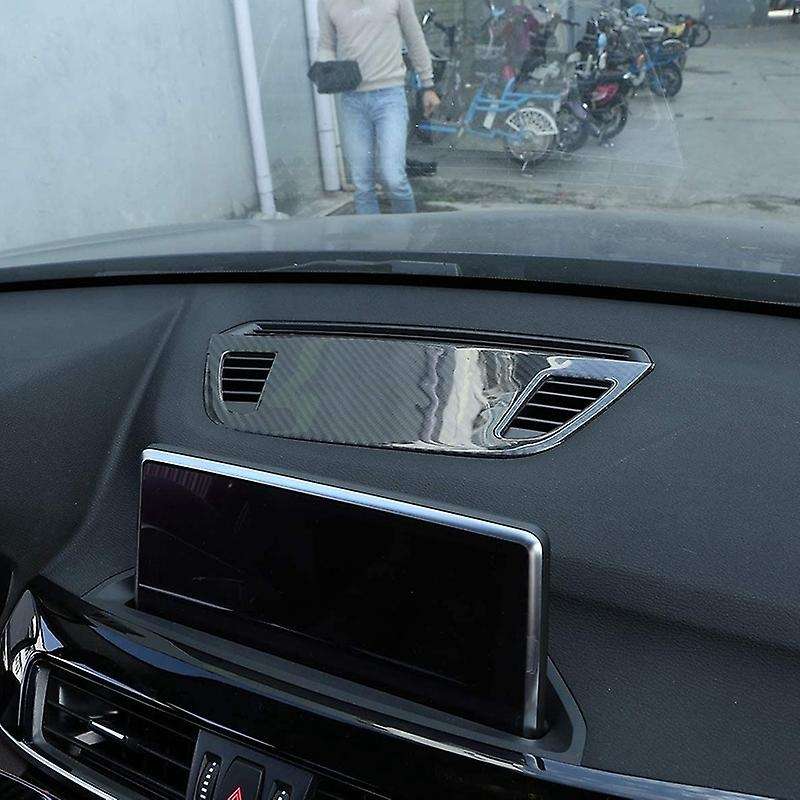 Soft Carbon Fiber for X1 X2 F47 F48 2016-2020 Car Center Control Console Dashboard Speaker 3D Sticke