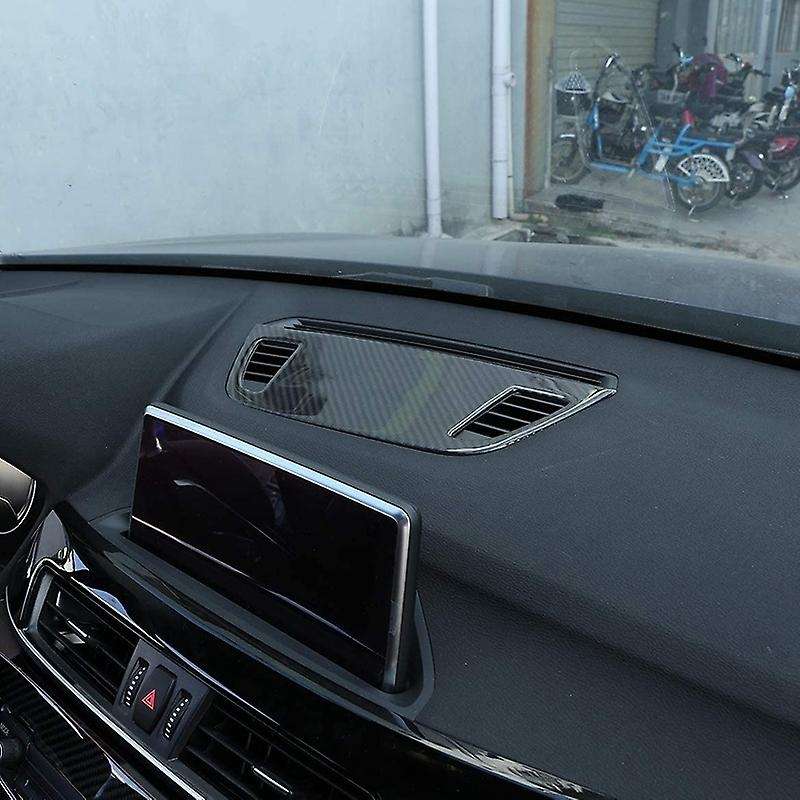 Soft Carbon Fiber for X1 X2 F47 F48 2016-2020 Car Center Control Console Dashboard Speaker 3D Sticke