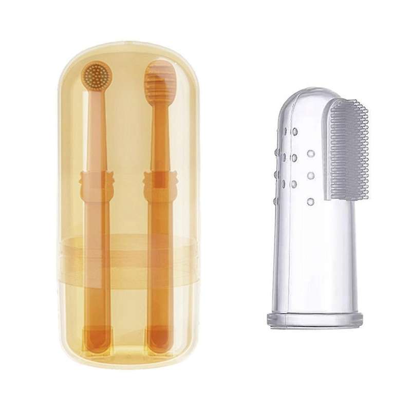 Soft Silicone Pet Dog Finger Toothbrush Pet Teeth Oral Cleaning Brush Pet Bad Breath Tartar Teeth Ca