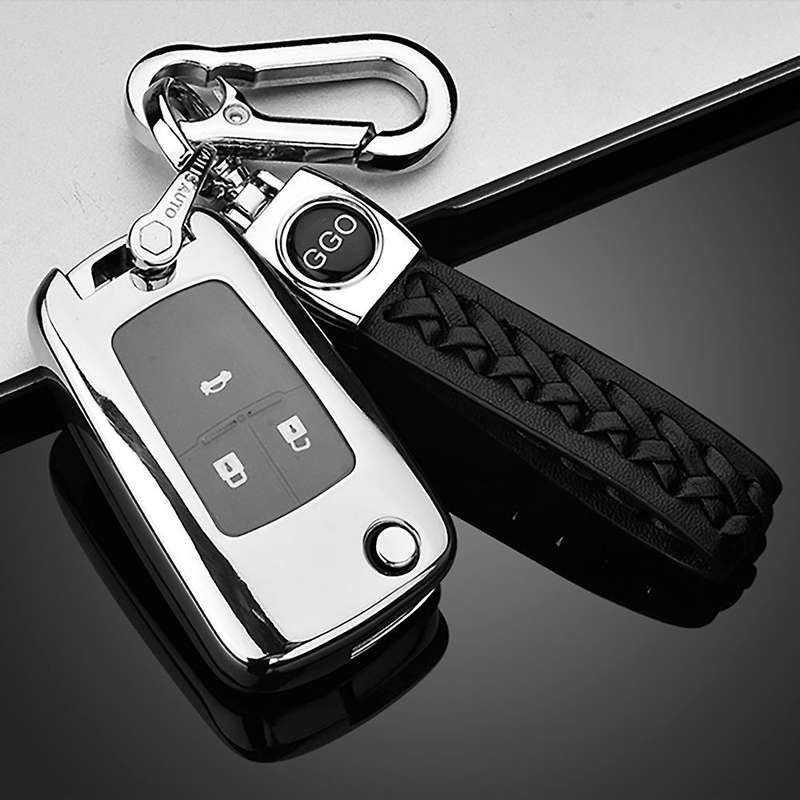 Soft TPU Car Remote Key Case Cover for Aveo Sail Captiva Opel (Silver C)