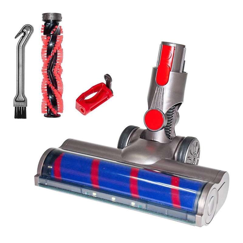 Soft/hard Roller Floor Brush for V7 V10 V11 V15 Vacuum Attachment with Led Headlight and Triger Lock