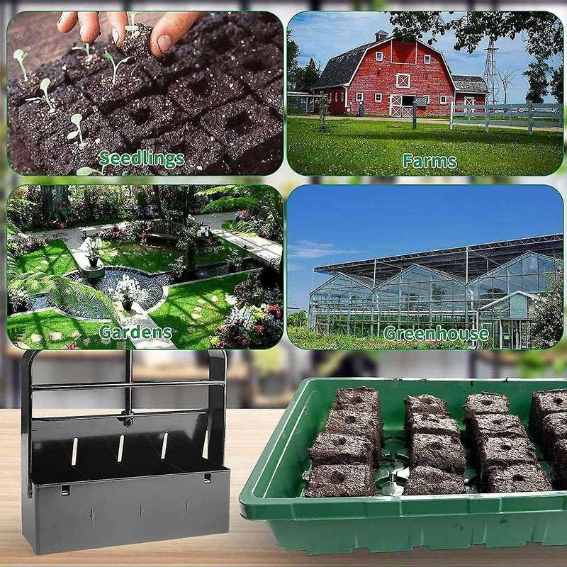 Soil Block Maker Soil Blocker with Grip Handle Soil Blocking Tool for Seedlings Garden Tools