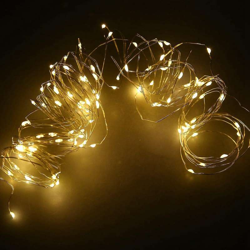 Solar , 10m 100led Outdoor , Waterproof Decorative for Patio, Garden, Gate, Yard, Party, Wedding, C