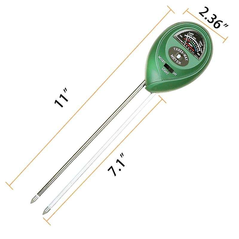 Soil Tester Moisture Analyzer Soil Ph Meter 3-In-1 Soil Gardening Tool Set for Garden, Farm, Lawn, I