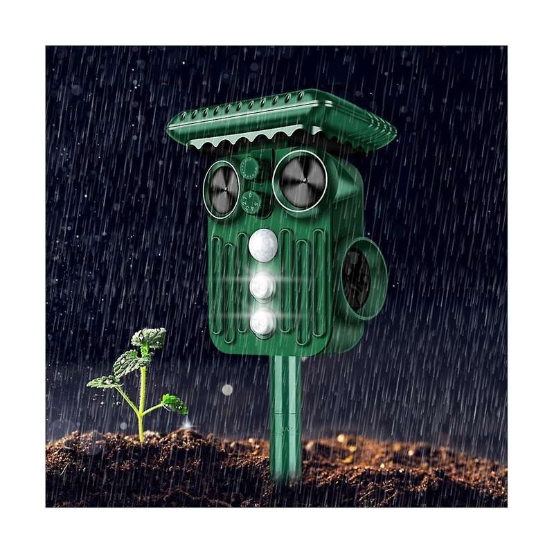 Solar Animal Drive Motion Activated Powerful Eco-Friendly Jet Spray Animal Repeller Garden Control R