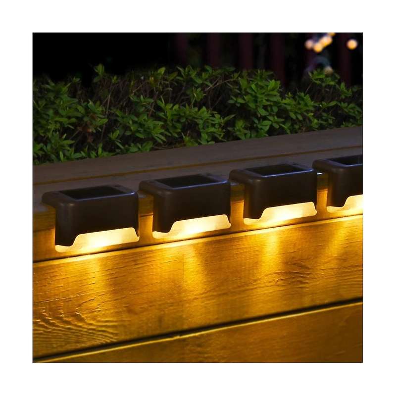 Solar Deck Lights Outdoor 16 Pack, Solar Step Lights Waterproof Led Solar Lights for Outdoor Stairs,