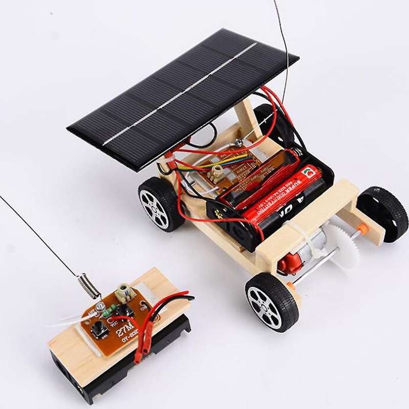 Solar Car Remote Control Rc Car Educational Toys Diy Science Technology Car Toys Set for Children