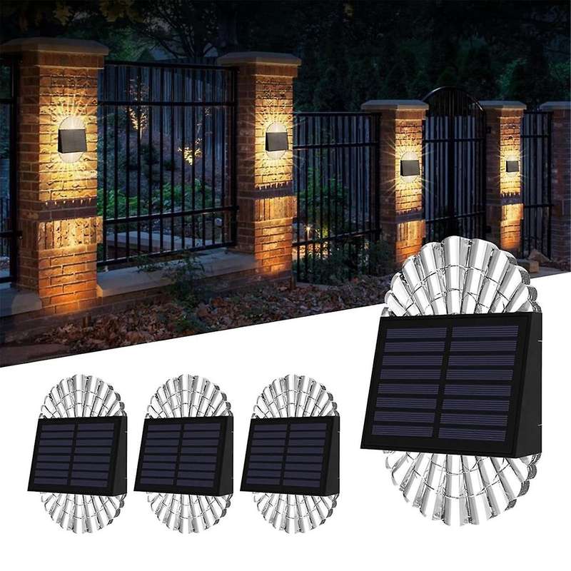 Solar Deck Post Outdoor Lights, Solar Fence Driveway Lights, Solar Step LED Lights Outdoor Waterproo