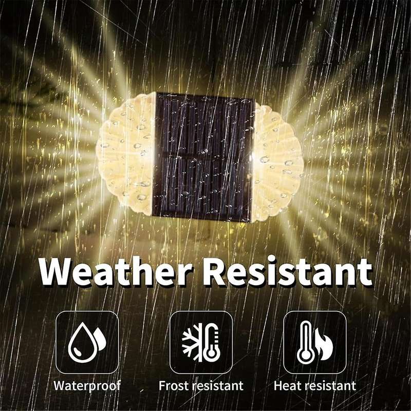 Solar Deck Post Outdoor Lights, Solar Fence Driveway Lights, Solar Step LED Lights Outdoor Waterproo