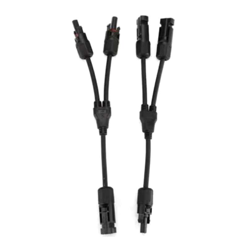 Solar Connectors Y Branch Parallel PV Adapter Cable Wire Plug Tool Kit for Solar Panel(M/FF+F/MM)
