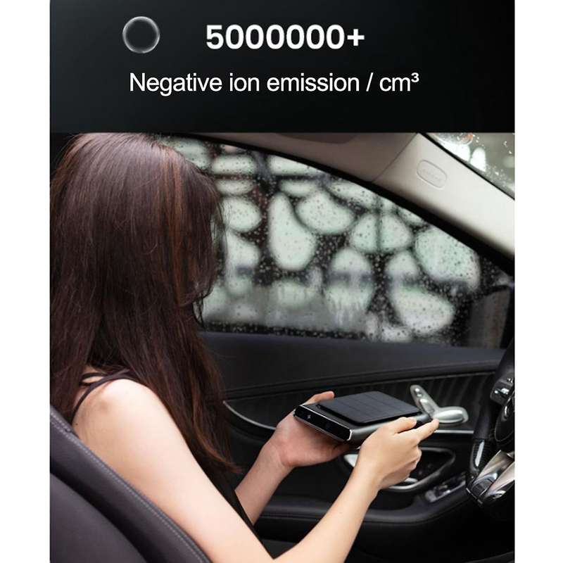 Solar Car Air Purifier Negative Ion Vehicle Air Cleaner Freshener Portable Household Mini Deodorant