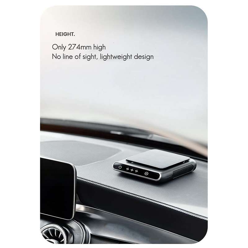 Solar Car Air Purifier Negative Ion Vehicle Air Cleaner Freshener Portable Household Mini Deodorant