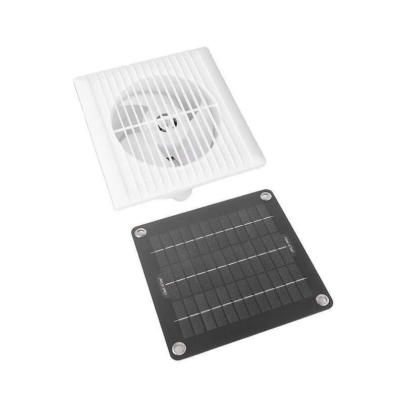 Solar Fan for Greenhouse - 50w Solar Panel + 10 Inch Solar for Shed, Chicken Coop, Greenhouse, Dog H