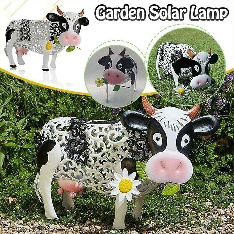 Solar Garden Daisy Cow Light Lawn Landscape LED Ornament Decor Fairy