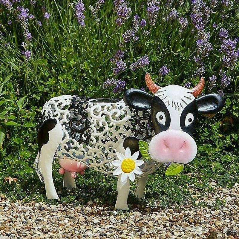 Solar Garden Daisy Cow Light Lawn Landscape LED Ornament Decor Fairy