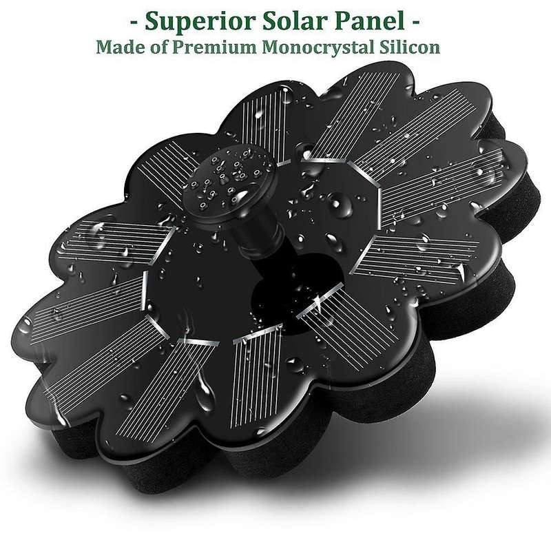Solar Fountain Garden Kit Solar Water Pump Outdoor Landscape Pond Solar Water Pump Floating Fountain