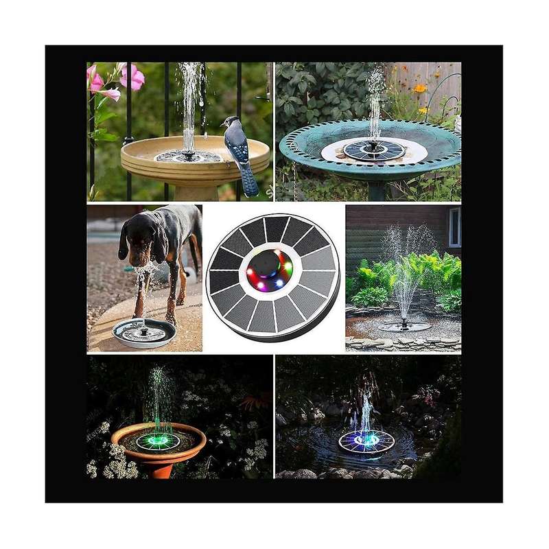 Solar Fountain , 3.5w Floating Solar Bird Bath Fountains Solar Fountain Pump for Bird Bath, Garden,