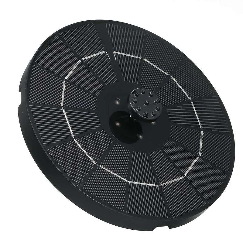 Solar Fountain Upgraded 6 Nozzle, 3.8W Solar Powered Fountain Pump , Solar Bird Bath Fountain for Bi