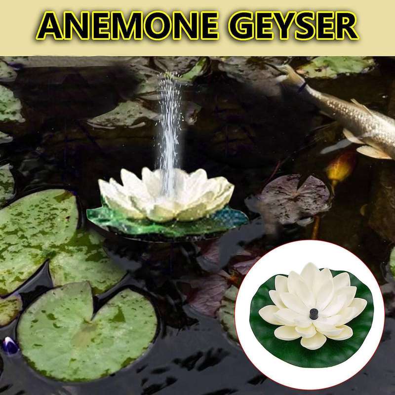 Solar Fountain Bird Bath, Lotus Waterscape Garden, Floating Water Fountain for Bird Bath, Fish Tank,