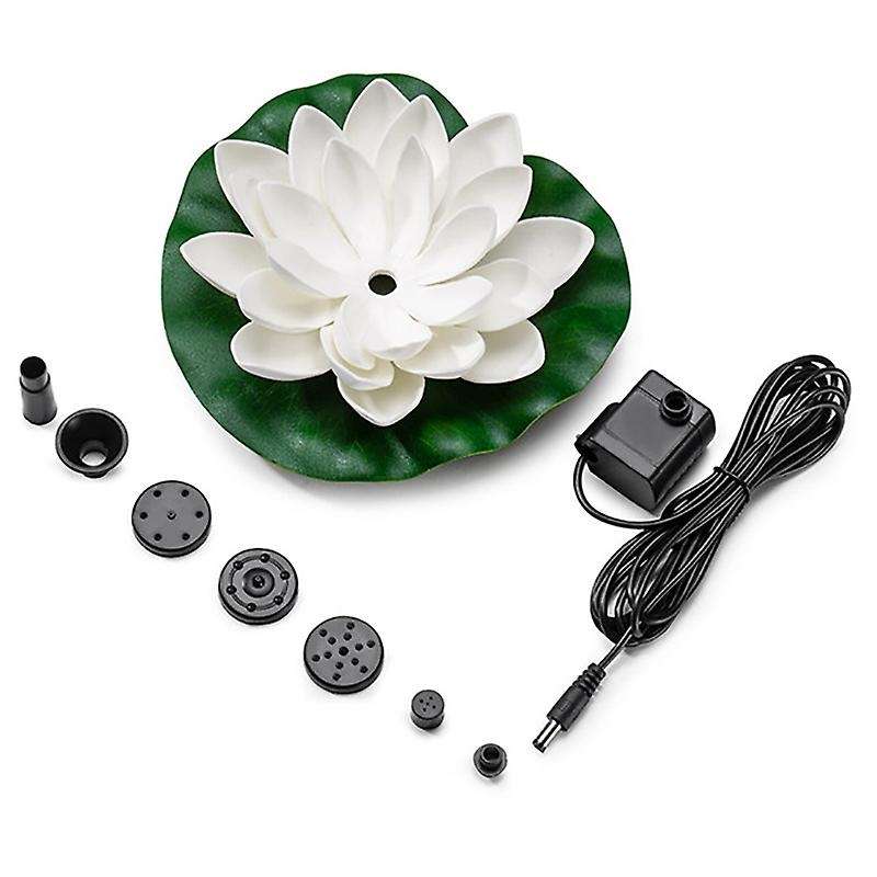 Solar Fountain Bird Bath, Lotus Waterscape Garden, Floating Water Fountain for Bird Bath, Fish Tank,