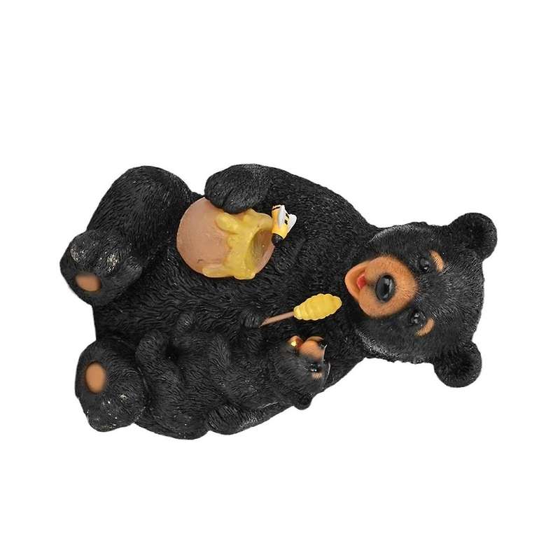 Solar Garden Statues Loving Bear Figurine Lights for Outdoor, Yard, Patio,