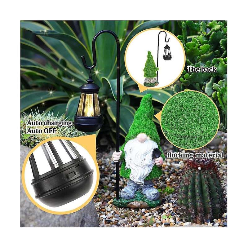 Solar Garden Gnomes Outdoor Statues Outdoor Garden Decor Unique Housewarming Gifts Yard Art Sculptur