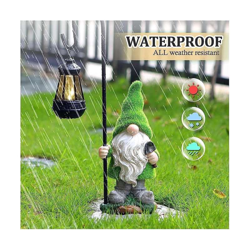 Solar Garden Gnomes Outdoor Statues Outdoor Garden Decor Unique Housewarming Gifts Yard Art Sculptur