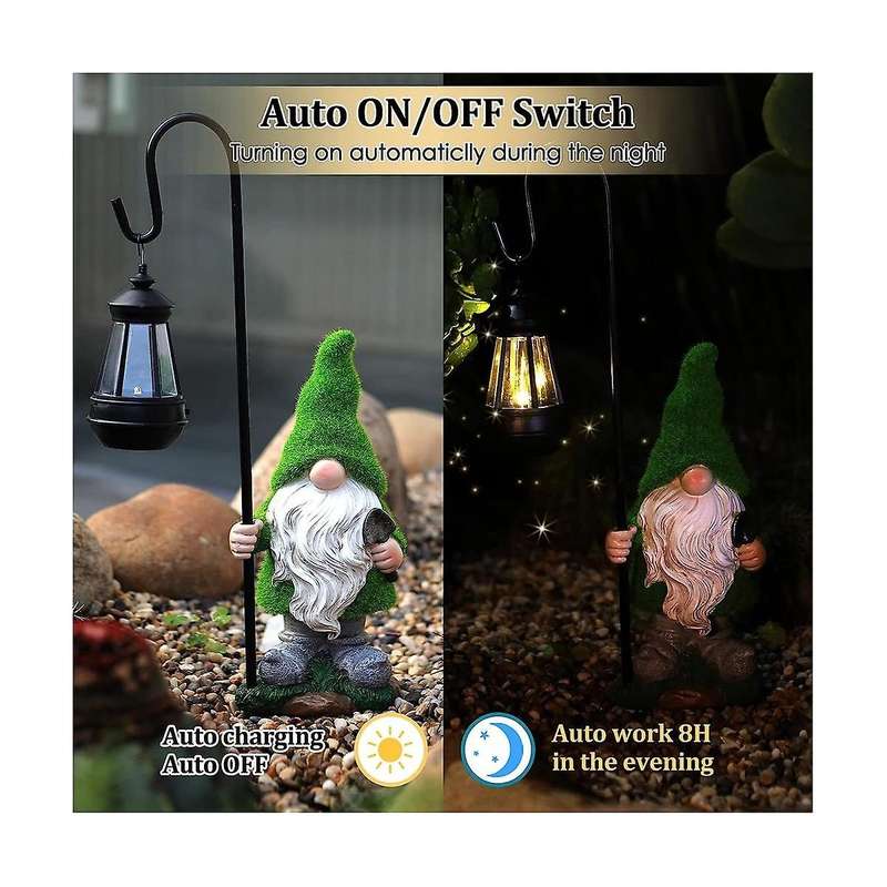 Solar Garden Gnomes Outdoor Statues Outdoor Garden Decor Unique Housewarming Gifts Yard Art Sculptur