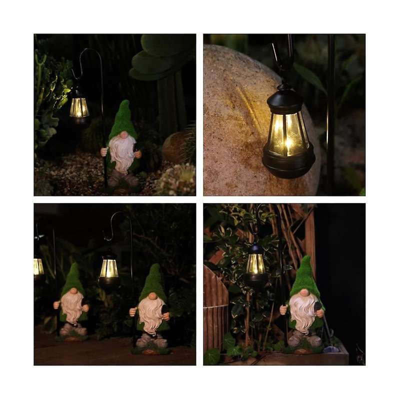 Solar Garden Gnomes Outdoor Statues Outdoor Garden Decor Unique Housewarming Gifts Yard Art Sculptur