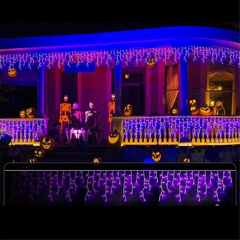 Solar Halloween Lights Outdoor 4 Pack Each 32.8ft 100 Led Solar Fairy Lightsfor Halloween Party Diy