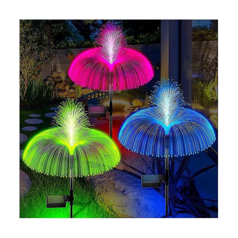 Solar Garden Lights Outdoor Decorative Waterproof, Solar Yard Light Outside Decorations Color Chang