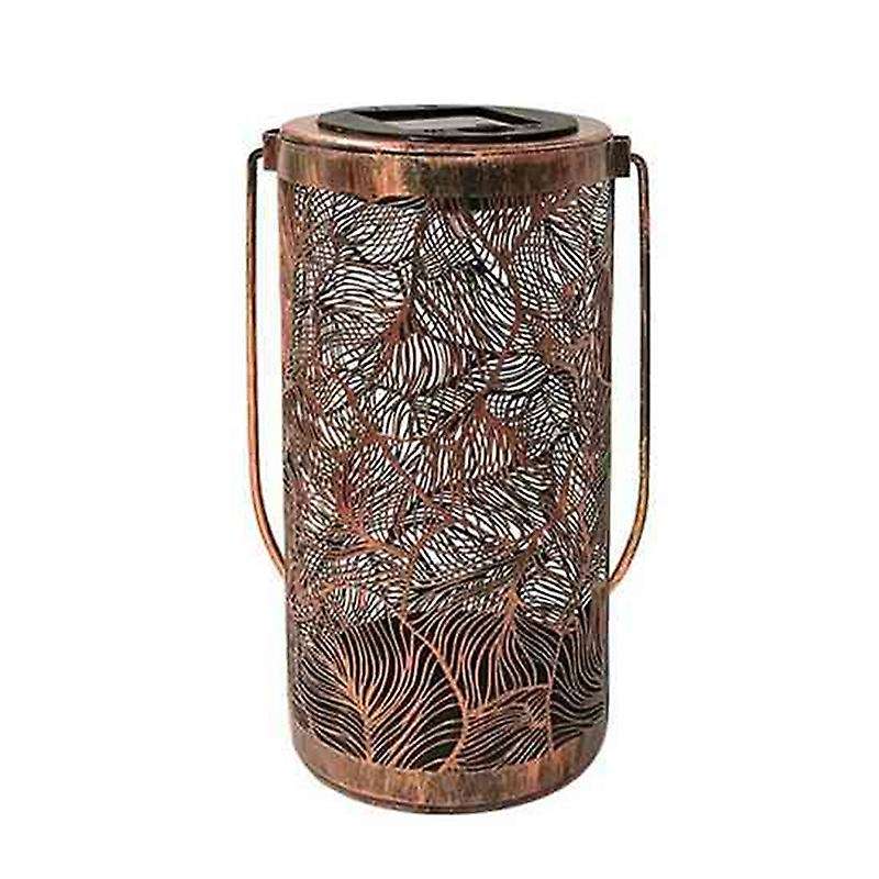 Solar Lantern Retro Garden Solar Lamp Hollowed Out Shadow Lantern Hanging Lamp Lighting Outdoor Land