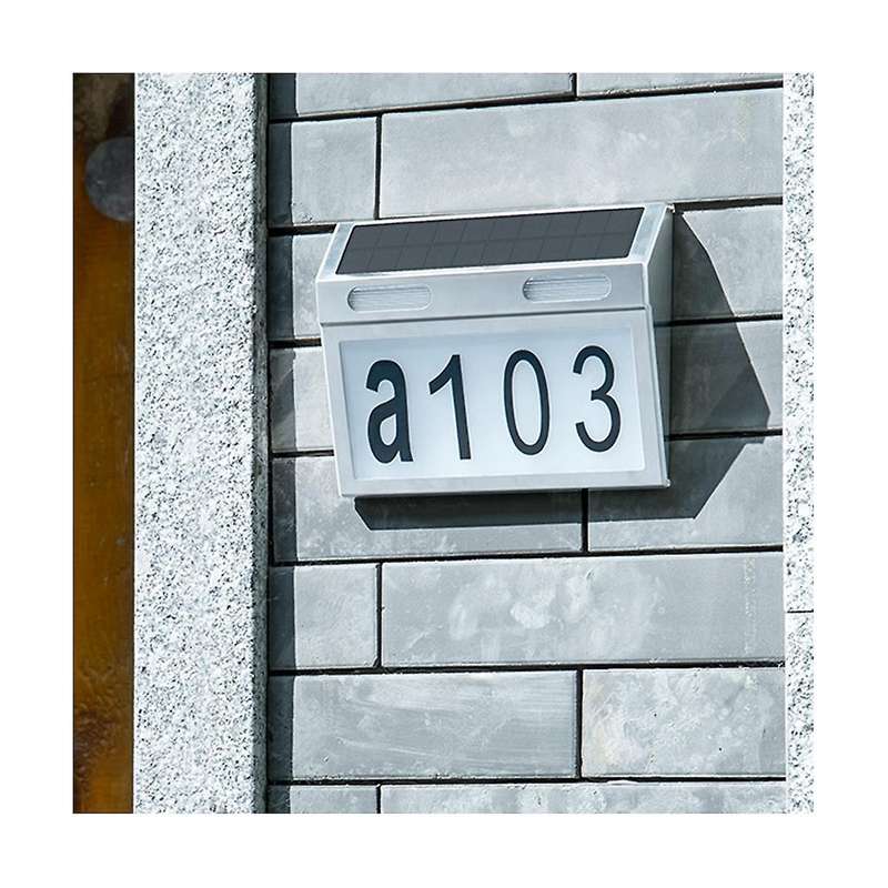 Solar House Number Light, Door Numbers Led Lights Outdoor with Ip65 Waterproof Material with 3 Light