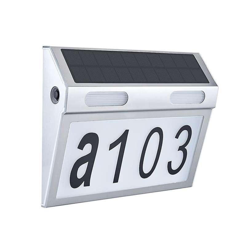 Solar House Number Light, Door Numbers Led Lights Outdoor with Ip65 Waterproof Material with 3 Light