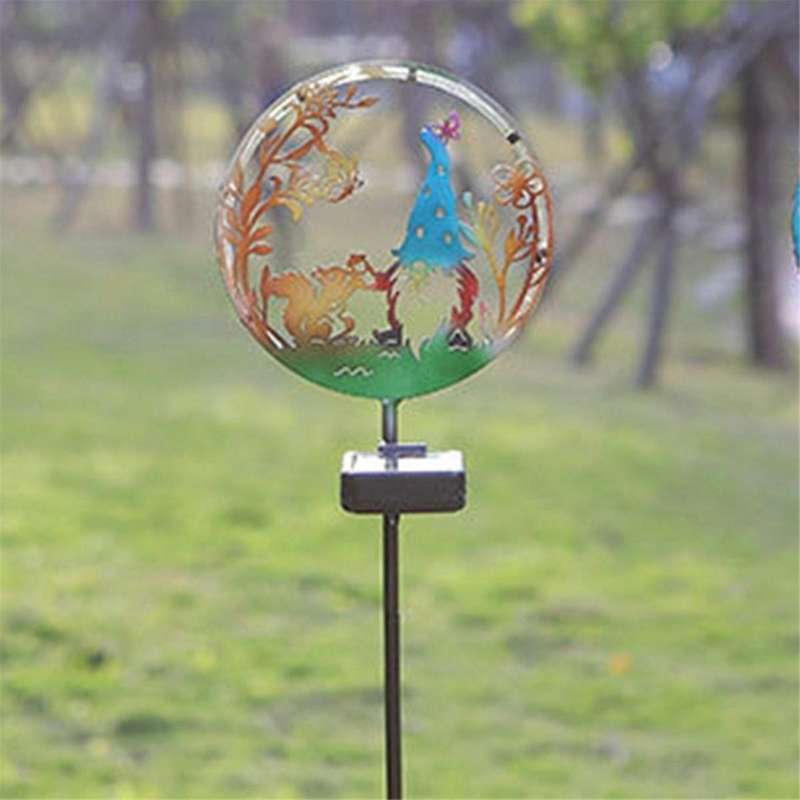 Solar Iron Art Squirrel Garden Plug Light Outdoor Projection Lawn Lamp Atmosphere Decorative Landsca