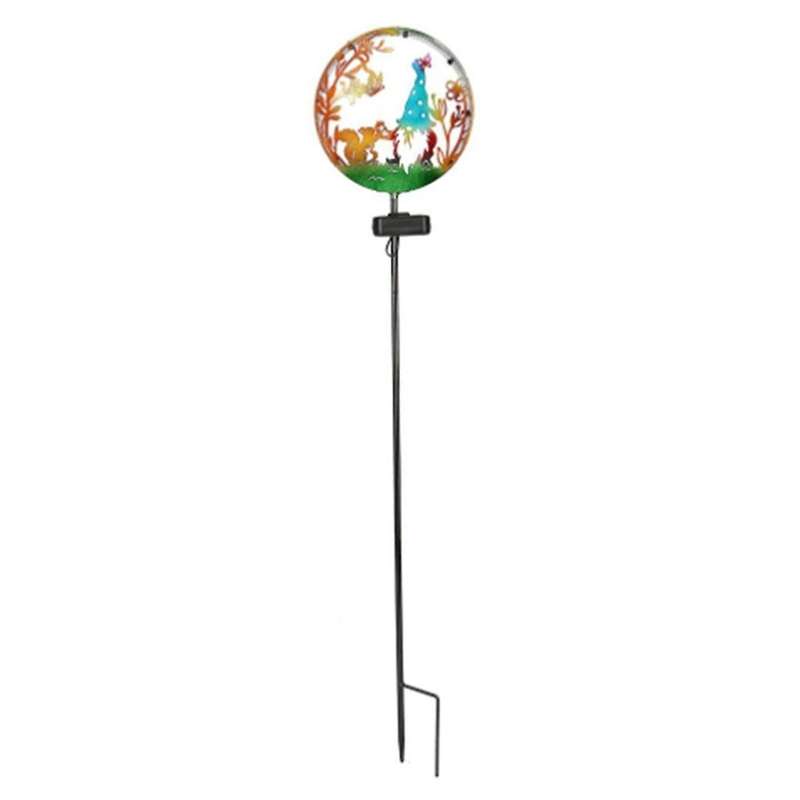 Solar Iron Art Squirrel Garden Plug Light Outdoor Projection Lawn Lamp Atmosphere Decorative Landsca