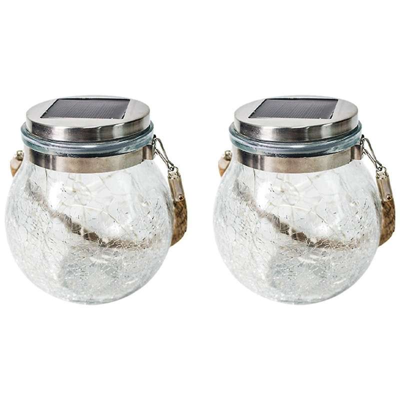 Solar Lantern, 2 Pack Outdoor Lanterns Waterproof Garden Decor Patio Solar Lights Outdoor Decorative
