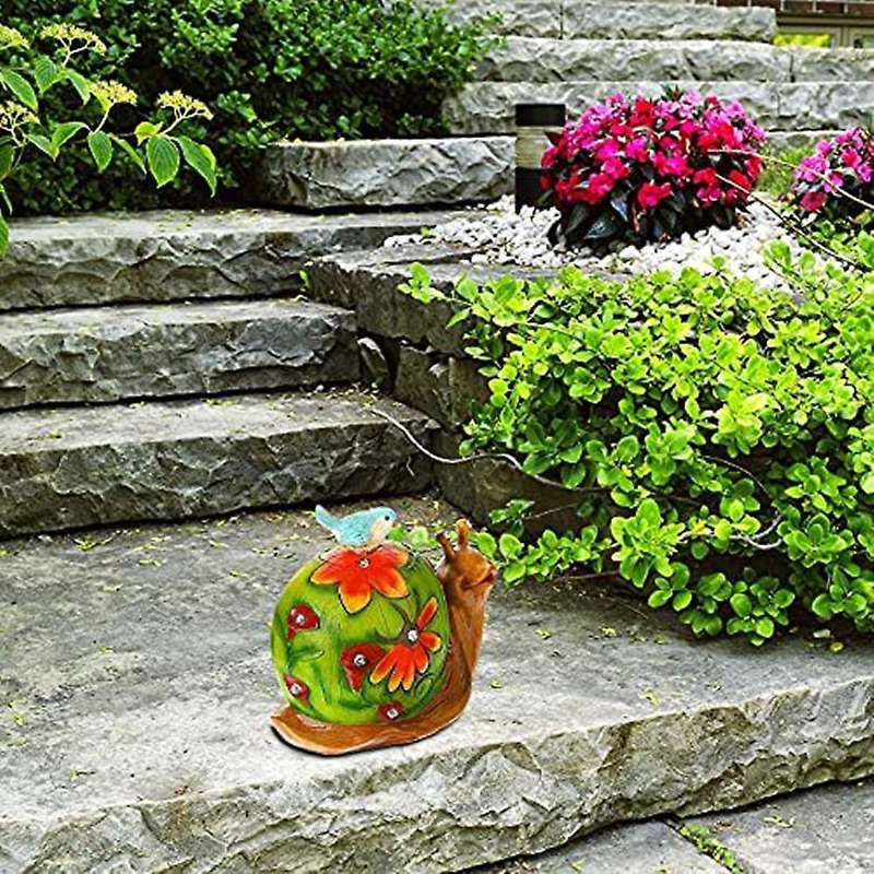 Solar Light Garden Statue with Led Lights Outdoor Garden Waterproof Figurine Decoration for Patio