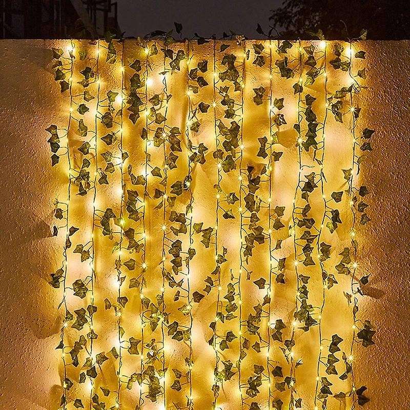 Solar Lights Maple Leaf Fairy Lights Waterproof Outdoor Garland Solar Lamp Christmas for Garden Dec