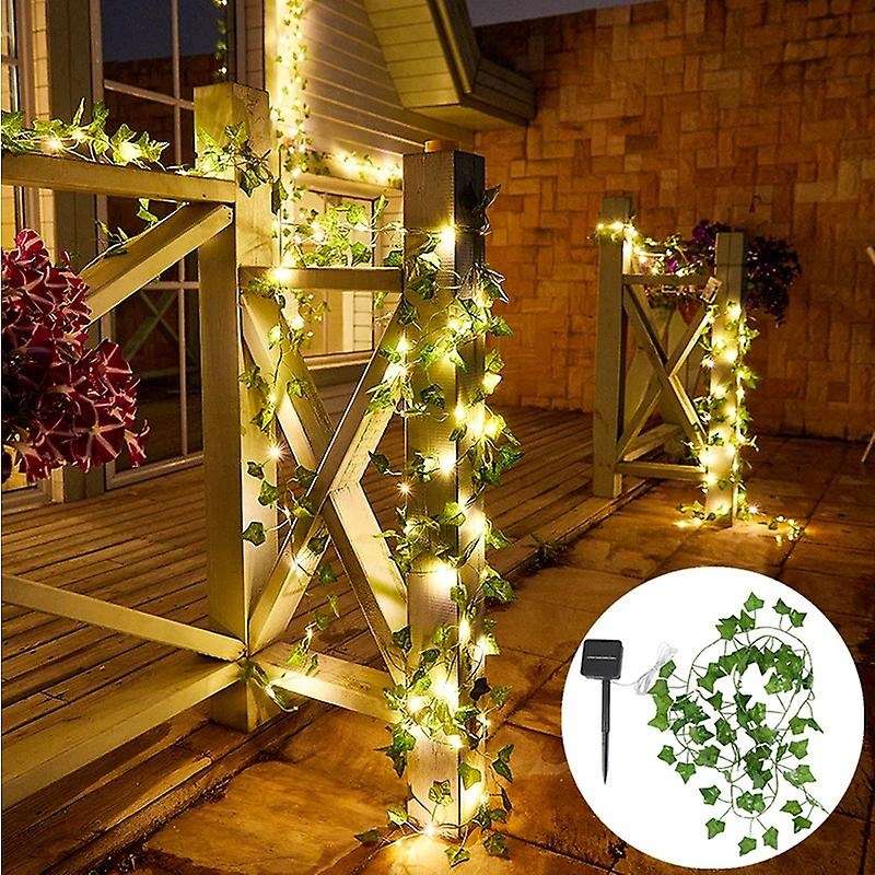 Solar Lights Maple Leaf Fairy Lights Waterproof Outdoor Garland Solar Lamp Christmas for Garden Dec