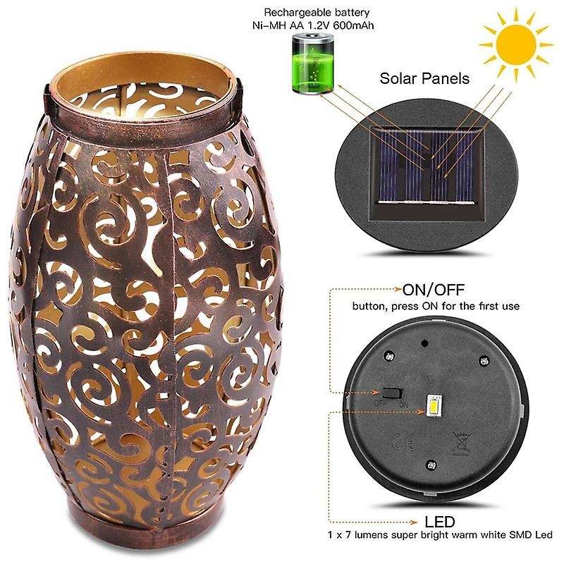 Solar Lights Outdoor Hanging Solar Lantern Garden Table Lights for Patio Courtyard Porch Courtyard P