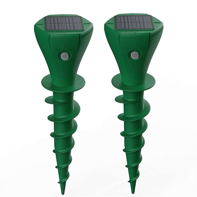 Solar Mole Repellent Ultrasonic, IP65 Waterproof Mole Solar Repellent for Lawns, Rat, Squirrel, Deer