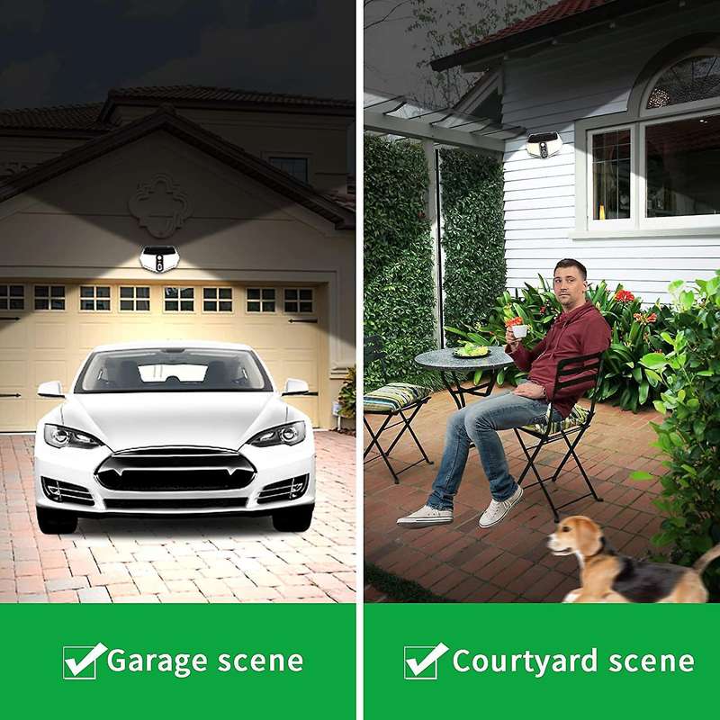 Solar Motion Sensor Light 410 LED Solar Wall Light Used for Garage Front Door Garden Courtyard Court