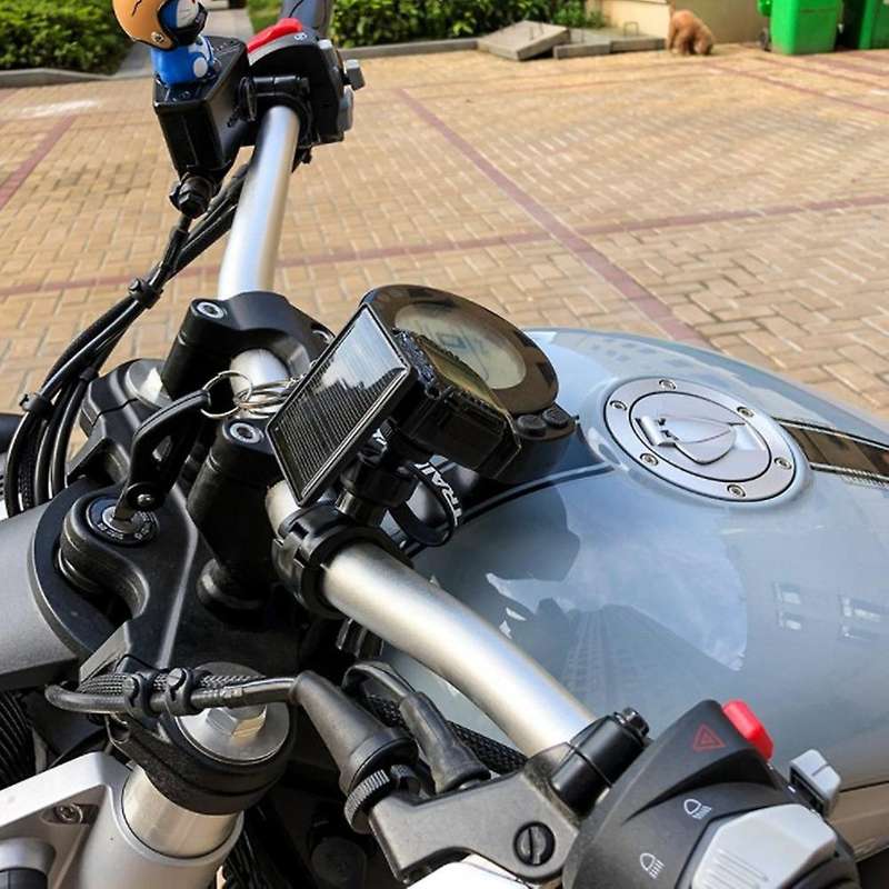 Solar Motorcycle TPMS LCD Motorbike Wireless Tire Pressure Monitoring System Tire Temperature Alarm