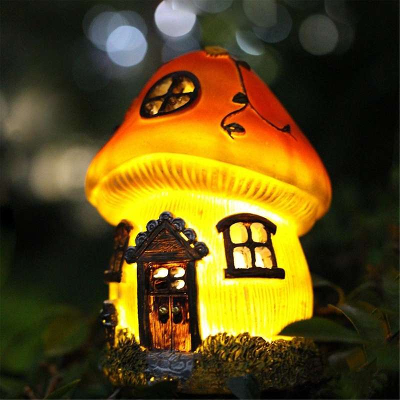 Solar Mushroom Lights for Garden Decor, Waterproof Outdoor Mushroom Fairy Lamp for Christmas Hallow