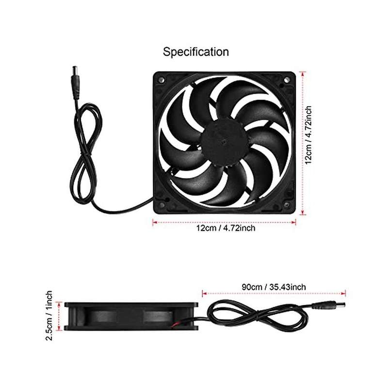 Solar Panel Powered Fan 11 Inch Ventilator Solar Exhaust Fan for Pet Poultry House Greenhouse Rv Ro